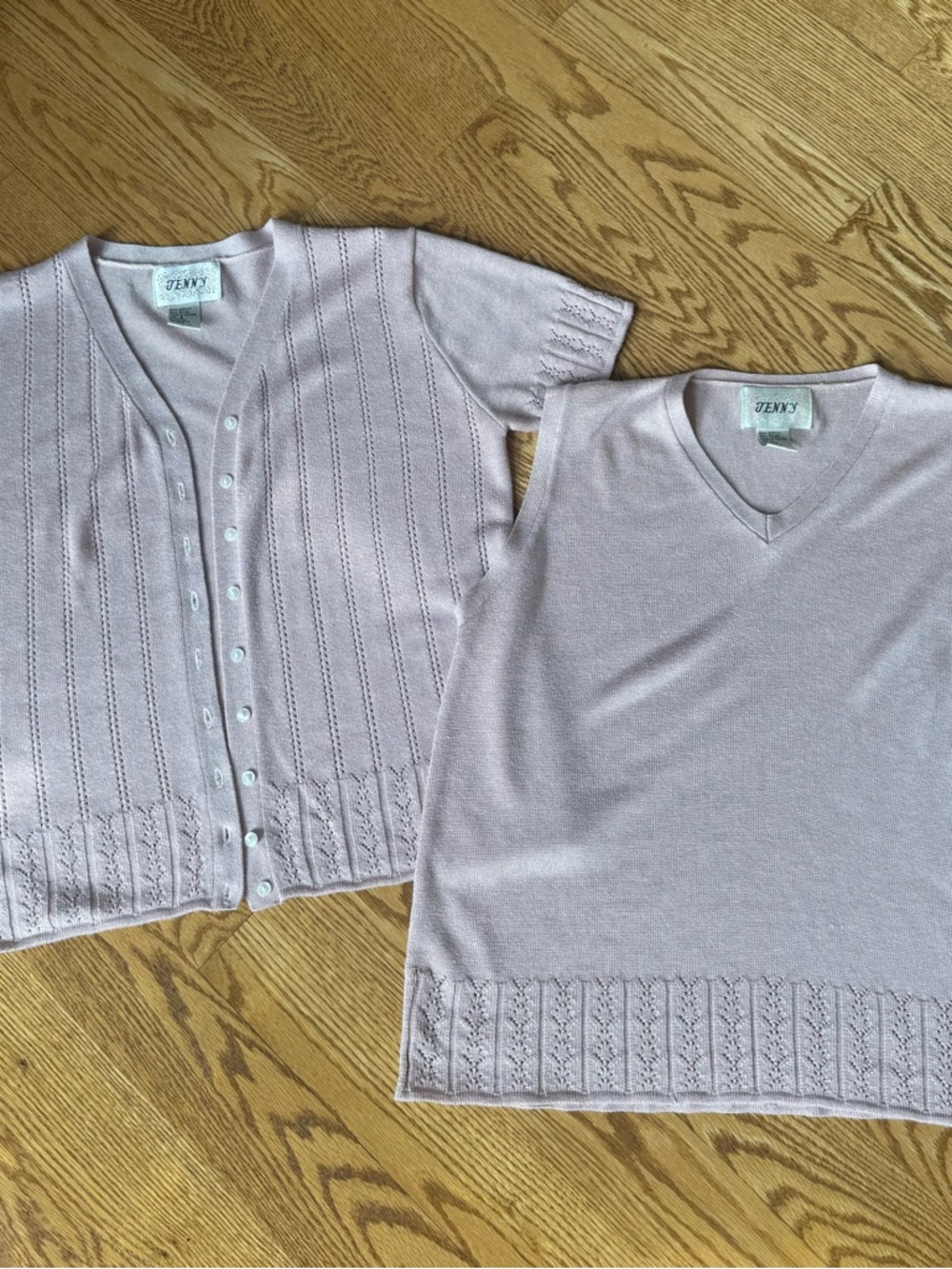 Y2K Jenny Knit Top & Cardigan Set